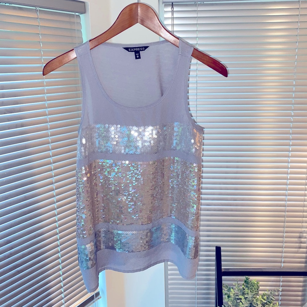 Sequin Express Tank Top